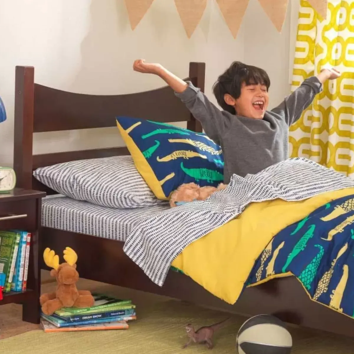 Bedroom^KidKraft Addison Twin Size Bed - Espresso