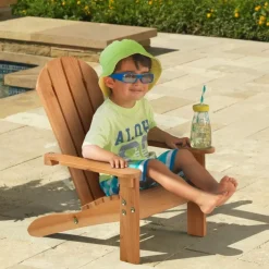 Outdoor Kids' Chairs^KidKraft Adirondack Chair - Honey