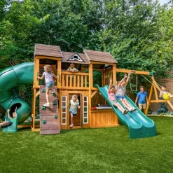 Swing Sets^KidKraft Adventure Bend Swing Set