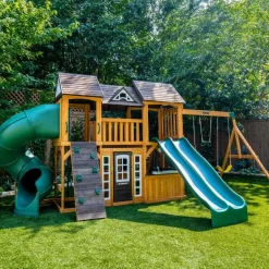 Swing Sets^KidKraft Adventure Bend Swing Set