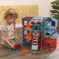 Play Sets^KidKraft Adventure Bound™: 2-In-1 Transforming Fire Truck Play Set