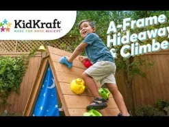 Toddler Climbers^KidKraft A-Frame Hideaway & Climber