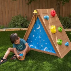 Toddler Climbers^KidKraft A-Frame Hideaway & Climber
