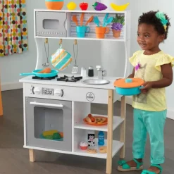 Play Kitchens^KidKraft All Time Play Kitchen With Accessories