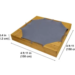 Sandboxes^KidKraft Backyard Sandbox - Honey