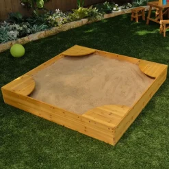 Sandboxes^KidKraft Backyard Sandbox - Honey