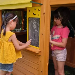 Swing Sets^KidKraft Bear Cave Lodge Swing Set / Playset