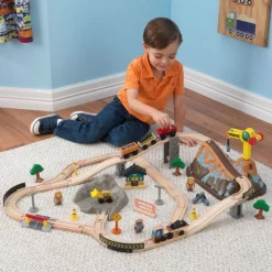Train Sets & Tables^KidKraft Bucket Top Construction Train Set
