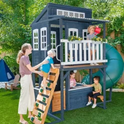 Swing Sets^KidKraft Cozy Escape Playhouse - Navy