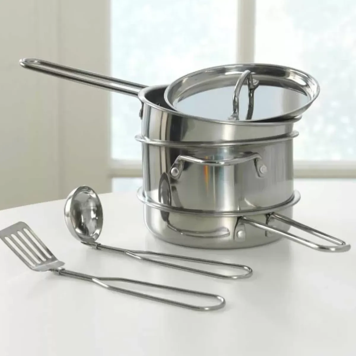 Play Kitchen Accessories^KidKraft Deluxe Cookware Set With Food