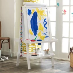 Playroom^KidKraft Deluxe Wooden Easel - White