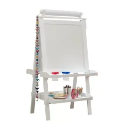 Playroom^KidKraft Deluxe Wooden Easel - White