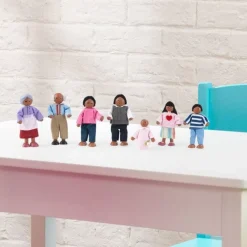 Dolls^KidKraft Doll Family Of 7 - African American