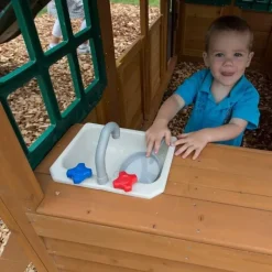 Swing Sets^KidKraft Falcon Ridge Wooden Swing Set / Playset