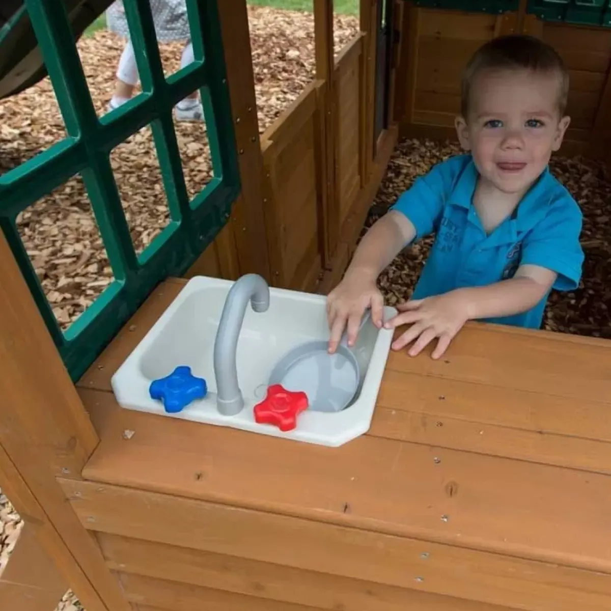 Swing Sets^KidKraft Falcon Ridge Wooden Swing Set / Playset