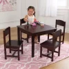 Bedroom^KidKraft Farmhouse Table & 4 Chairs - Espresso