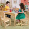 Bedroom^KidKraft Farmhouse Table & 4 Chairs- Natural