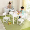 Bedroom^KidKraft Farmhouse Table & 4 Chairs - White