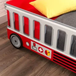 Bedroom^KidKraft Fire Truck Toddler Bed