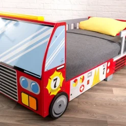Bedroom^KidKraft Fire Truck Toddler Bed