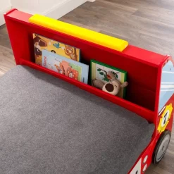 Bedroom^KidKraft Fire Truck Toddler Bed