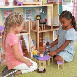 Dollhouses^KidKraft Grand View Mansion Dollhouse With Ez Kraft Assembly™