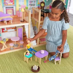 Dollhouses^KidKraft Grand View Mansion Dollhouse With Ez Kraft Assembly™