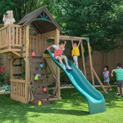 Swing Sets^KidKraft Hangout Hideaway Clubhouse Playset