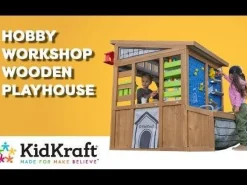 Outdoor Playhouses^KidKraft Hobby Workshop Wooden Playhouse