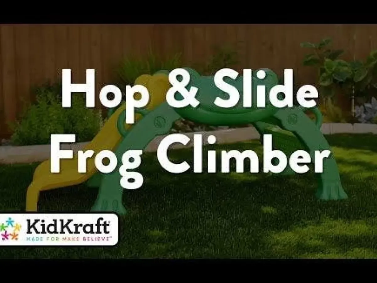Toddler Climbers^KidKraft Hop & Slide Frog Climber