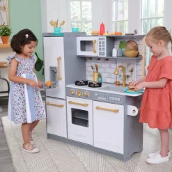 Play Kitchens^KidKraft Let's Make A Meal Play Kitchen With 36 Accessories