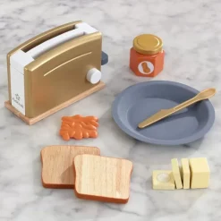 Play Kitchen Accessories^KidKraft Modern Metallics™ Toaster Set