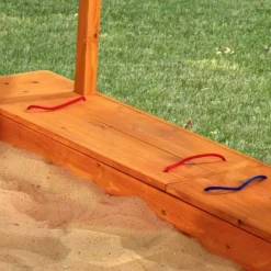 Sandboxes^KidKraft Outdoor Sandbox With Canopy - Navy & White