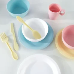 Play Kitchen Accessories^KidKraft 27-Piece Pastel Cookware Playset