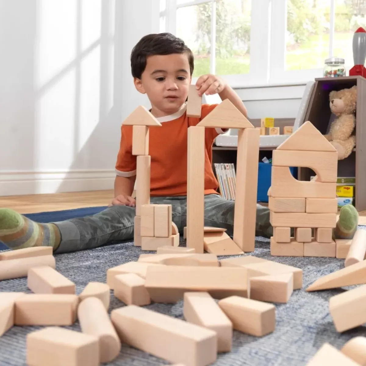Play Sets^KidKraft 60-Piece Wooden Block Set