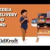 Play Kitchens^KidKraft Pizzeria & Delivery Food Stand