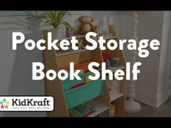 Bedroom^KidKraft Pocket Storage Bookshelf - Natural