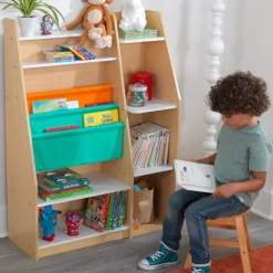 Bedroom^KidKraft Pocket Storage Bookshelf - Natural