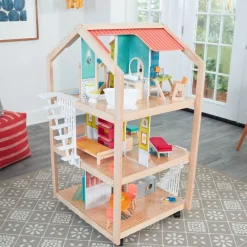 Dollhouses^KidKraft So Stylish Mansion Dollhouse With Ez Kraft Assembly™