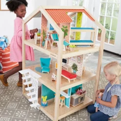 Dollhouses^KidKraft So Stylish Mansion Dollhouse With Ez Kraft Assembly™