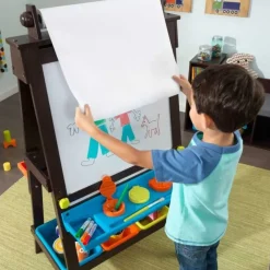 Playroom^KidKraft Storage Easel - Espresso