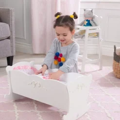 Doll Furniture^KidKraft Tiffany Bow Doll Cradle