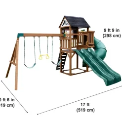 Swing Sets^KidKraft Timberlake Swing Set