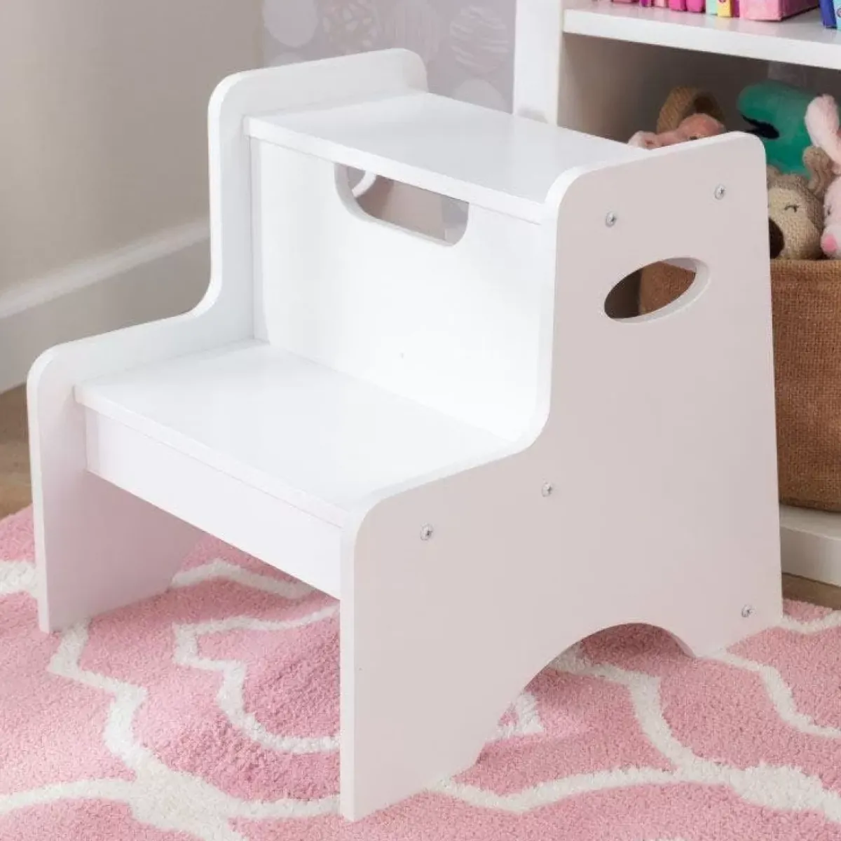 Storage^KidKraft Two Step Stool - White