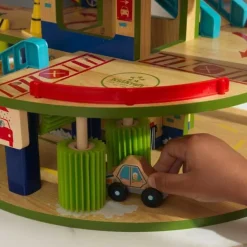 Play Sets^KidKraft Wash N Go Wooden Car Garage