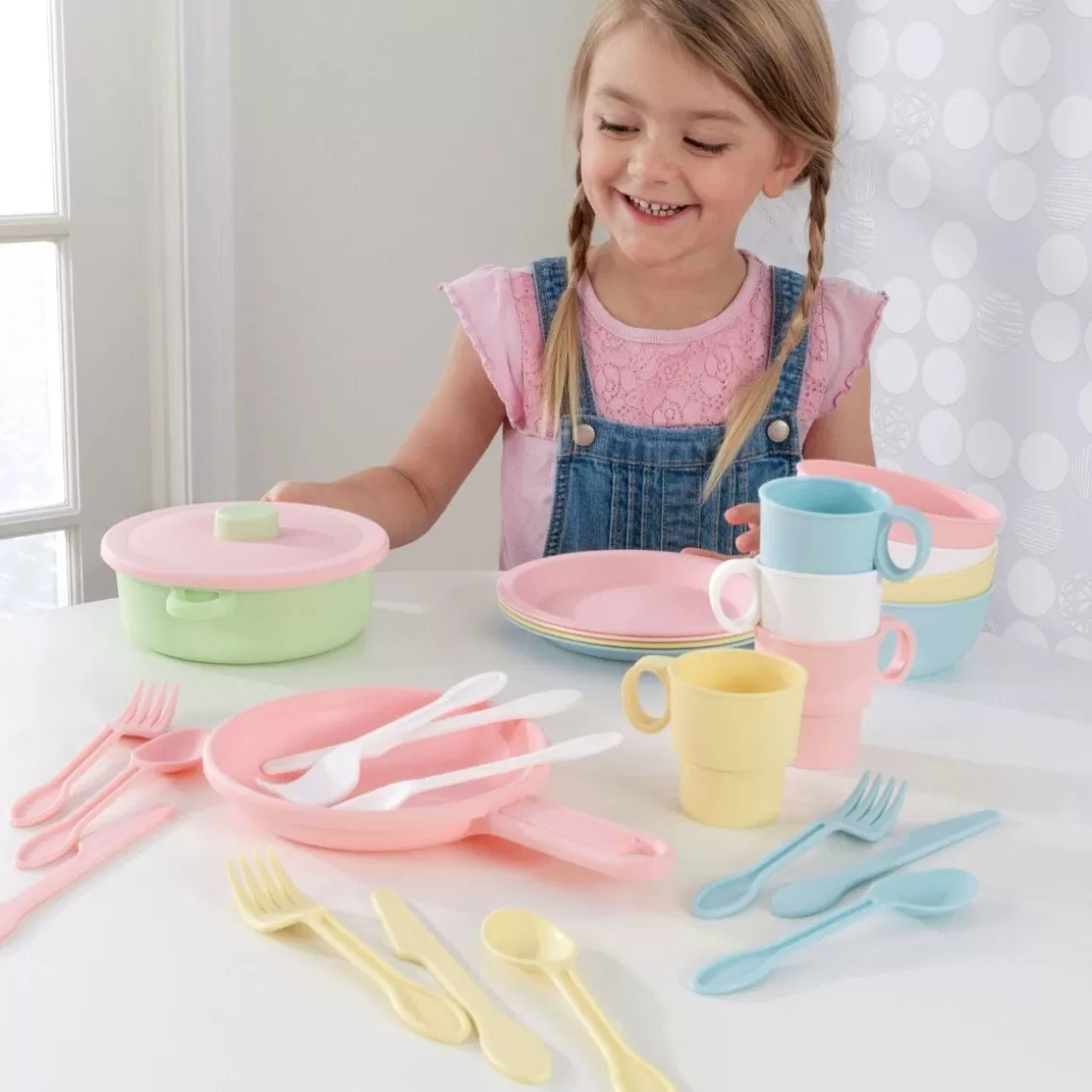 Cheap KidKraft 27-Piece Pastel Cookware Playset