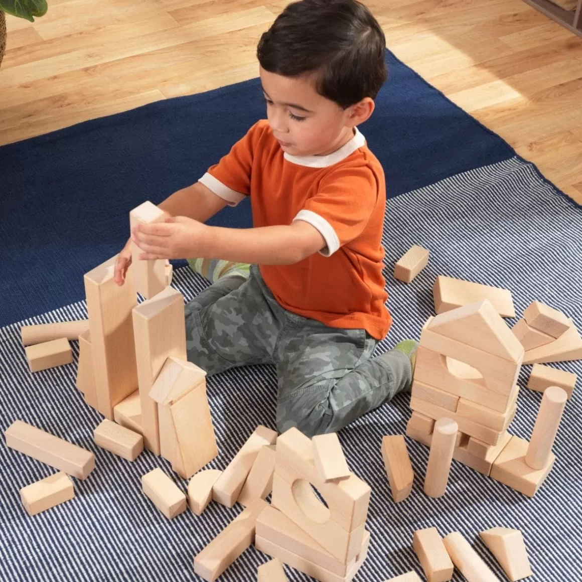 Hot KidKraft 60-Piece Wooden Block Set