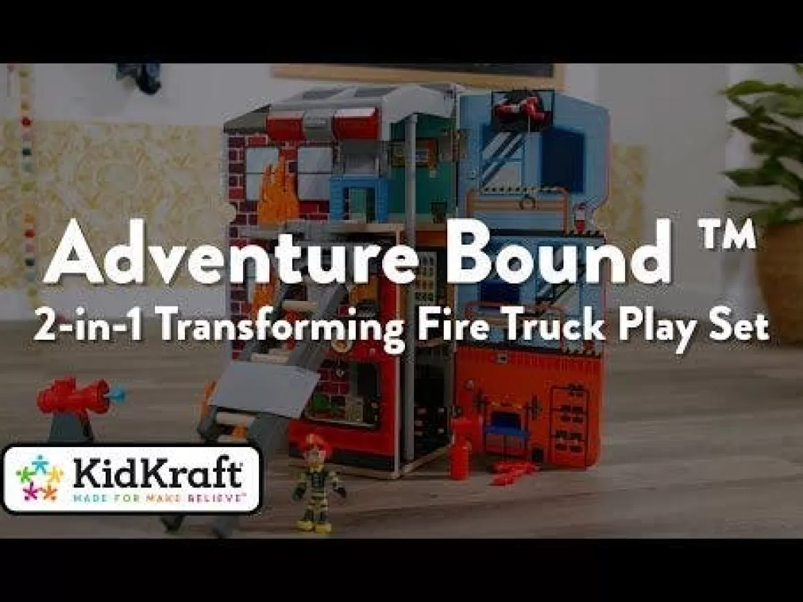 Store KidKraft Adventure Bound™: 2-In-1 Transforming Fire Truck Play Set