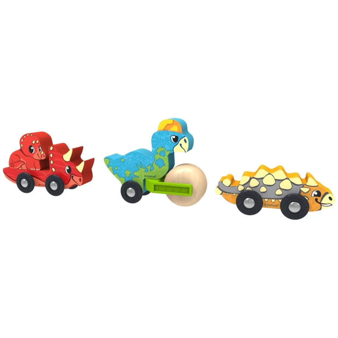 Clearance KidKraft Adventure Tracks™: Dino World Prehistoric Pals: Rollers