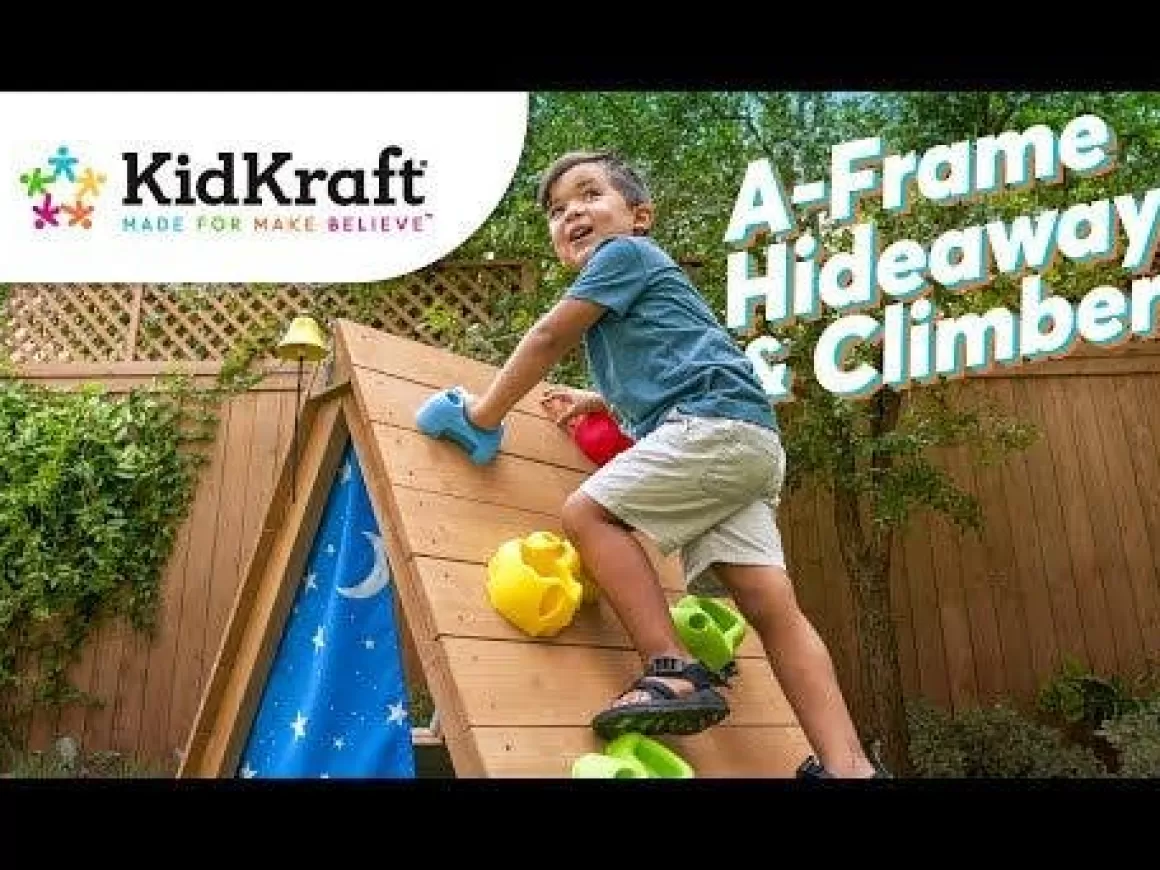 Cheap KidKraft A-Frame Hideaway & Climber